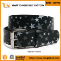 New Design Star Patern Beautiful Jeans Custom Belts with Print Logo